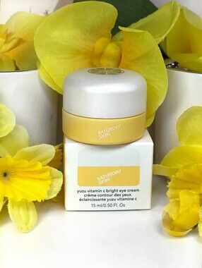 Saturday Skin Yuzu Vitamin C Bright Eye Cream w Niacinamide 15ml K Beauty *BNIB